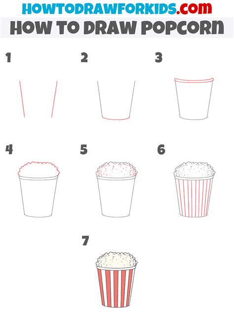 Popcorn Drawing Tutorial