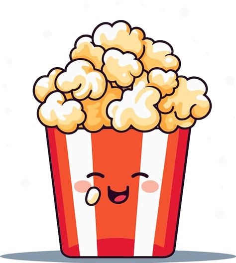 Popcorn Drawing Vector