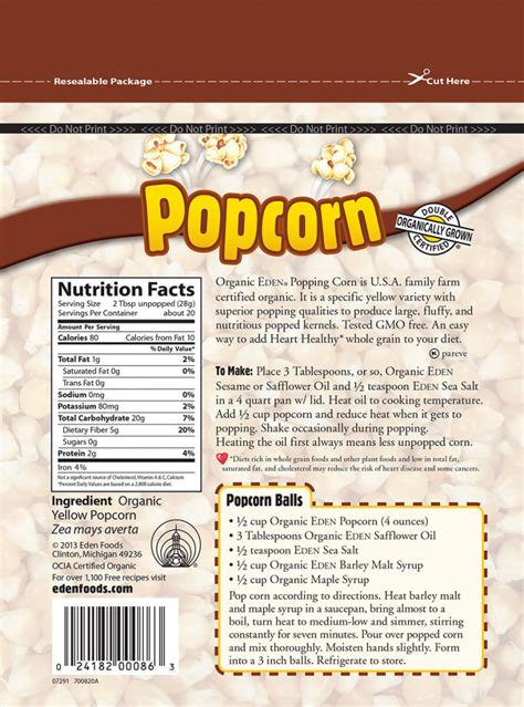 Popcorn Ingredients List