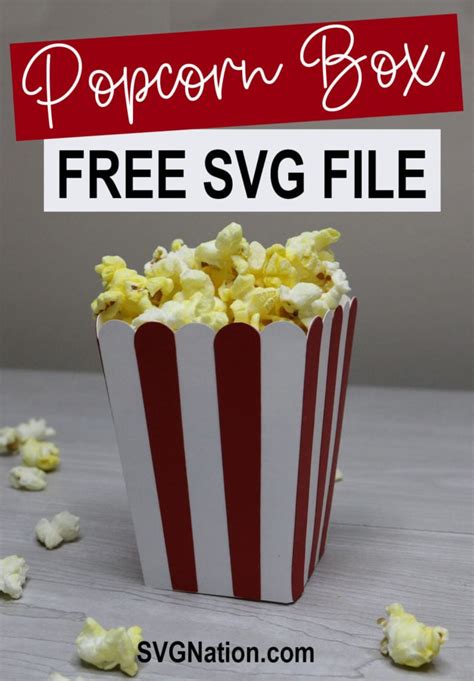 Download popcorn-box-template SVG