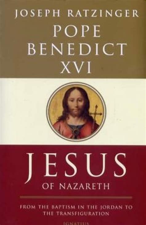 pope benedict jesus of nazareth book