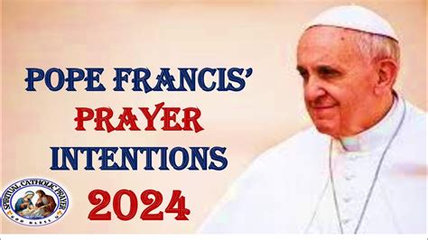 pope francis prayer intentions 2024