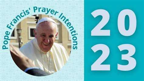 pope prayer intentions 2023