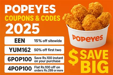 Popeyes Bc Discount Code
