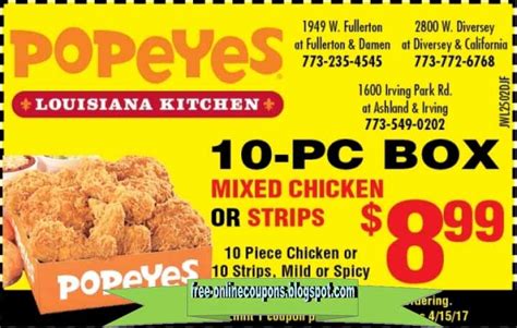 popeyes chicken coupons 2011