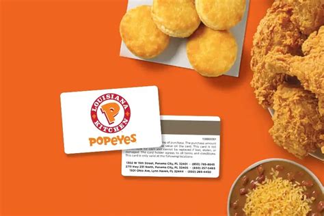 popeyes chicken gift certificates