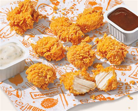 popeyes chicken nuggets calories