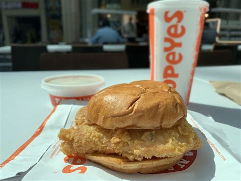 popeyes chicken sandwich low quality photo