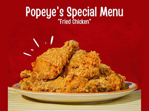 popeyes chicken specials deals menu