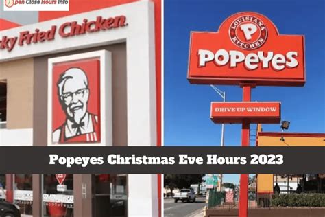 popeyes christmas eve hours