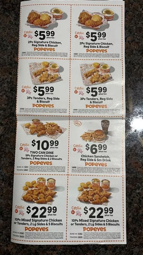 popeyes coupon codes 2022