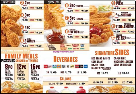 popeyes menu prices 2020 sides