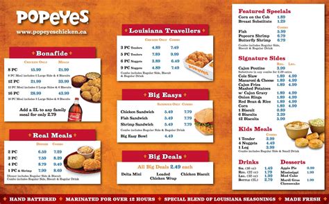 popeyes printable menu nutrition