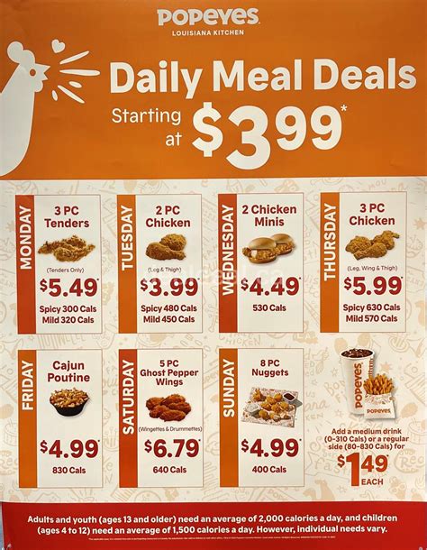 popeyes specials today 2022