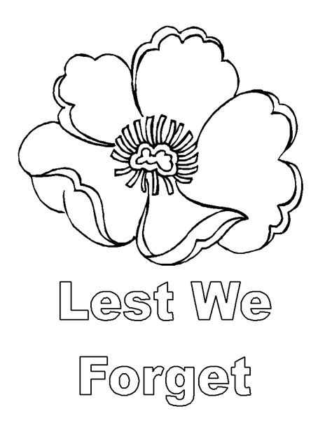 poppy colouring in free