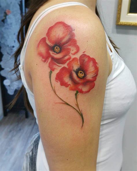 poppy flower tattoo ideas