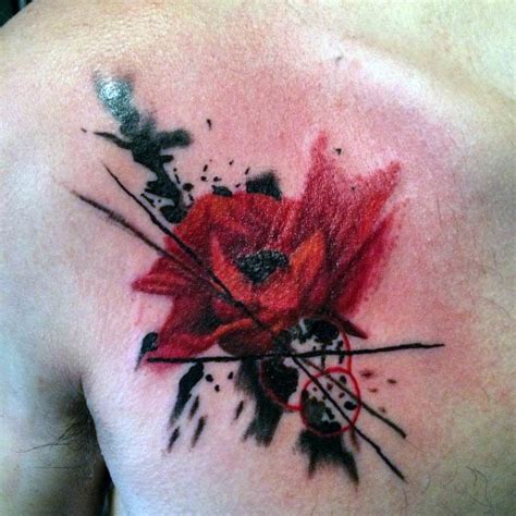 poppy tattoo designs men