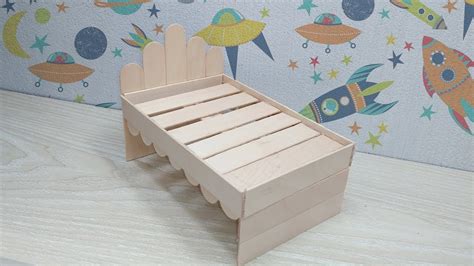 Popsicle Stick Doll Bed