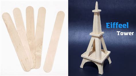 Popsicle Stick Eiffel Tower Instructions