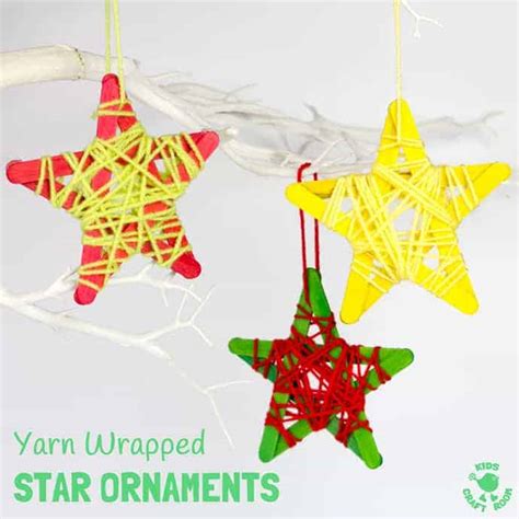 Popsicle Stick Yarn Star