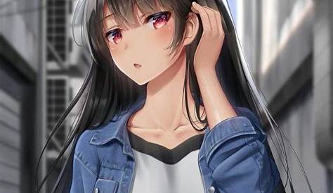 Black Hair Anime Girl Wallpapers - Wallpaper Cave