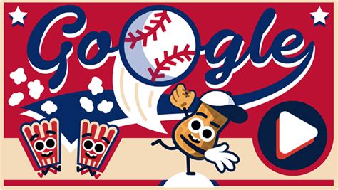 popular google doodle baseball