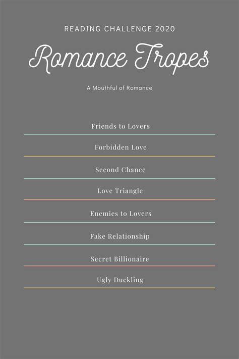 popular romance tropes