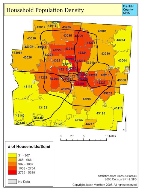 Population Density Map By Zip Code