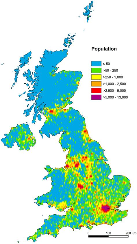 population density england