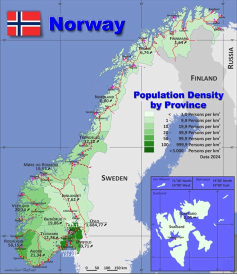 population map of norway