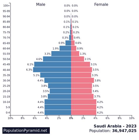 population pyramid of saudi arabia 2023