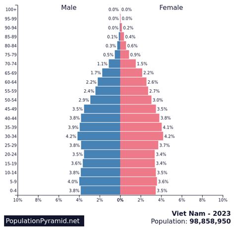 population pyramid vietnam 2023