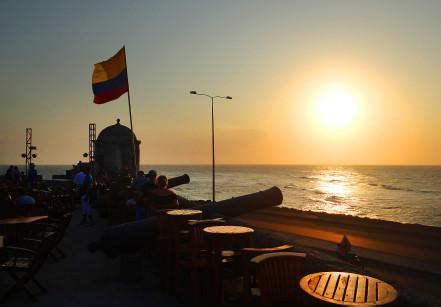 por do sol em cartagena