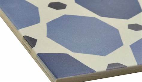 EliteTile Conceptum 9.75" x 9.75" Porcelain Field Tile in Blue/Beige