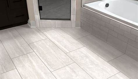 Grey Porcelain bathroom floor tiles 30cm x 60cm 10 tiles in