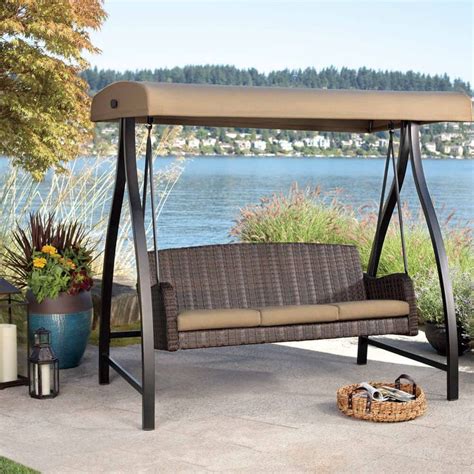 porch swing without canopy