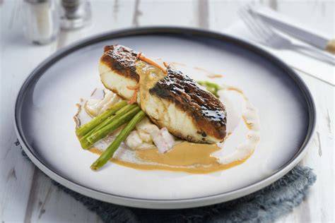 Porcini Crusted Halibut with Balsamic Butter Glaze Halibut recipes