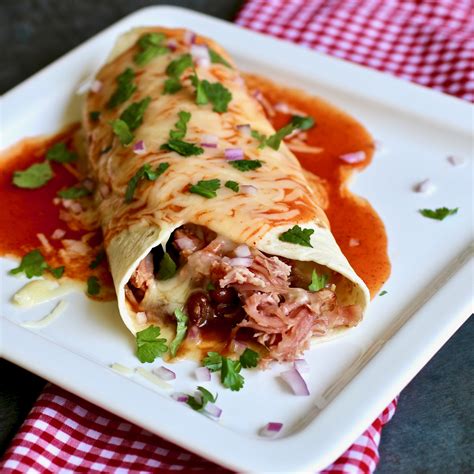 Pulled Pork Burritos with Cheesy Sour Cream Sauce Spicy Southern Kitchen