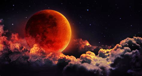 porque la luna es roja