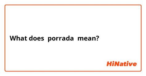 porrada meaning portuguese