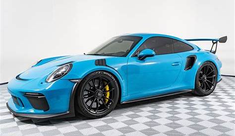 Used 2019 Porsche 911 GT3 RS Coupe Miami Blue! Only 2800