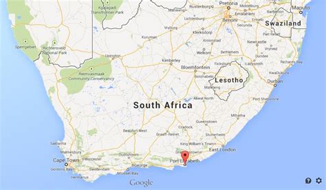 port elizabeth location in south africa