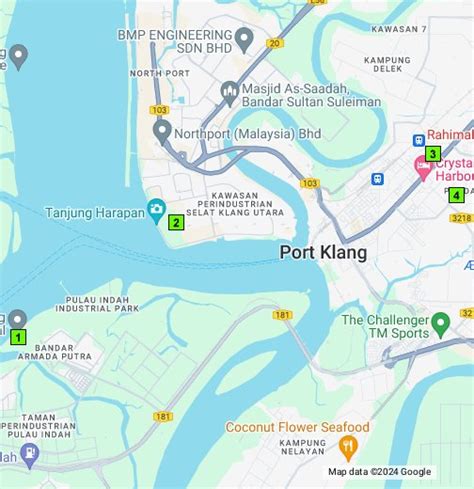 port klang on map