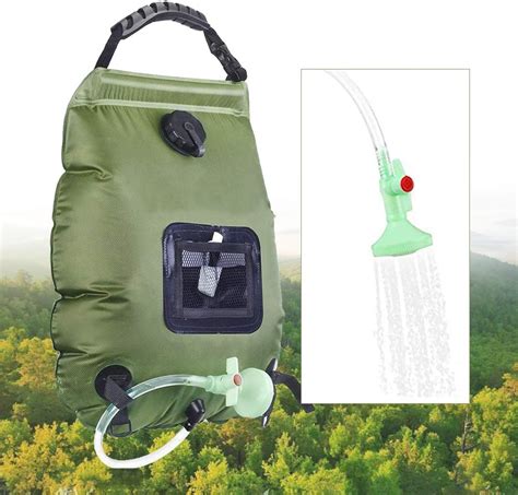 portable camping shower with hot water