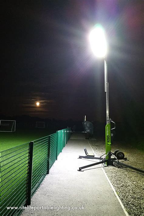 portable floodlights for football pitches