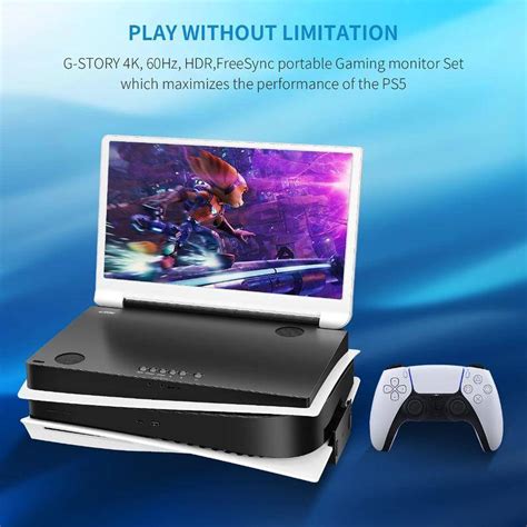 GSTORY 15.6 Inch Portable Gaming Monitor For PS5 (GS156PU) PS