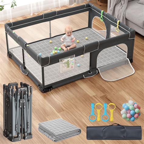 Portable Playpen With Gate