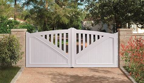 Portail Pvc PVC Blanc, 2 Vantaux Outdoor Decor, Gate, Home Decor