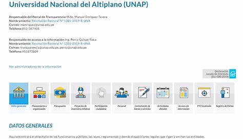 Portal del Estado Peruano - Portal de Transparencia Estándar - PTE