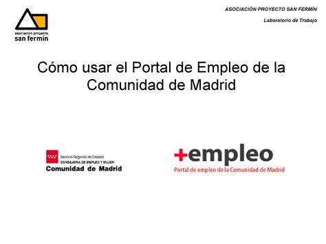 portal de empleo comunidad de madrid
